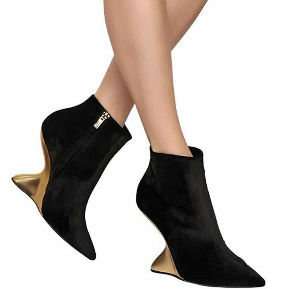 Salvatore Ferragamo Velvet Bolgheriv Ankle Boot